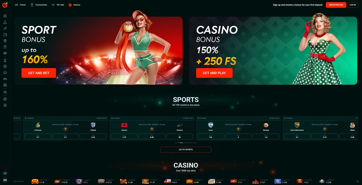 Игровой зал Pinco Casino